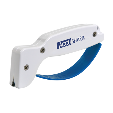 AccuSharp Classic Regular Knife & Tool Sharpener, White & Blue