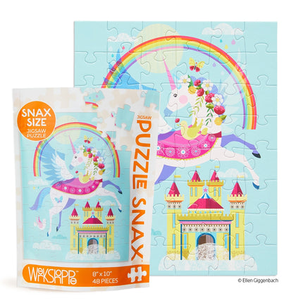 WerkShoppe 48-piece Puzzle Snax, Rainbow Unicorn