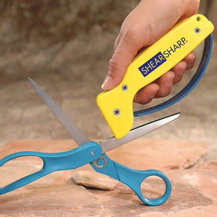 AccuSharp ShearSharp Scissors Sharpener, Yellow & Blue