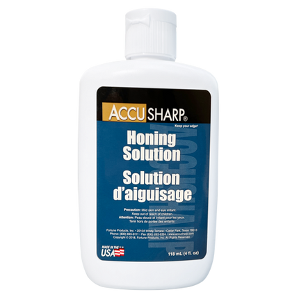 AccuSharp Honing Solution for Natural Stone Sharpening, 4 oz Bottle