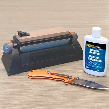 AccuSharp Honing Solution for Natural Stone Sharpening, 4 oz Bottle