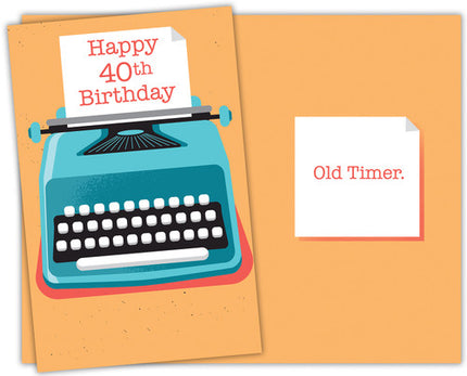 Birthday Card - Happy 40th Birthday