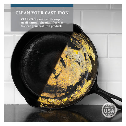 CLARK'S Cast Iron Soap, 100% Plant-Based