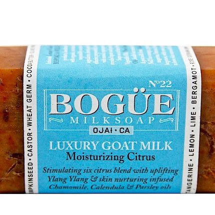 Bogue Milk Soap No.22 Moisturizing Citrus Goat Milk Bar Soap 4.5oz