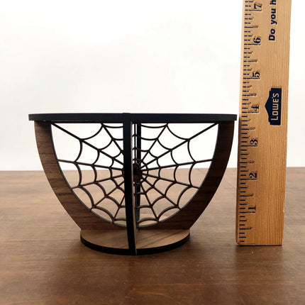 6 By 6 Arts Spiderweb, Walnut Indoor Plant Stand