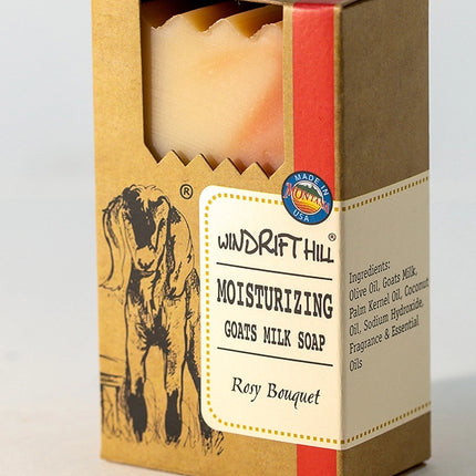 Windrift Hill Moisturizing Goat Milk Soap, Rosy Bouquet