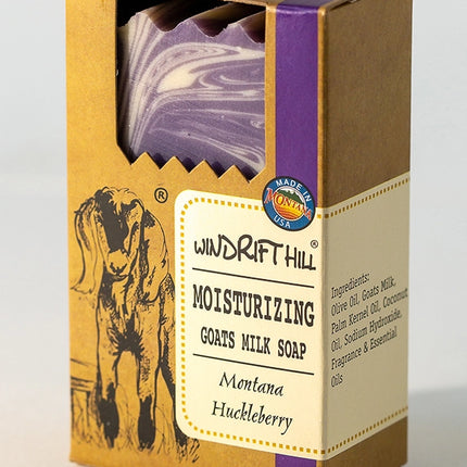 Windrift Hill Moisturizing Goat Milk Soap, Montana Huckleberry