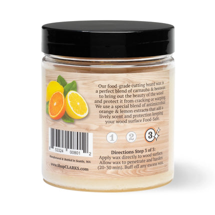 CLARK'S Cutting Board Wax, Orange & Lemon Scented