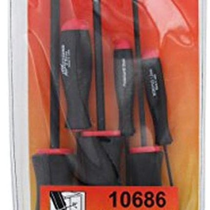 Bondhus 10686 6-piece Ball-End Screwdriver Set, 1.5 - 5 mm, with ProGuard™ Finish