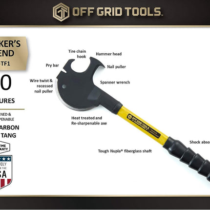 Off Grid Tools Trucker's Friend, Yellow