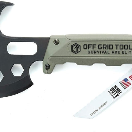 Off Grid Tools OGT Survival Axe Elite, Green