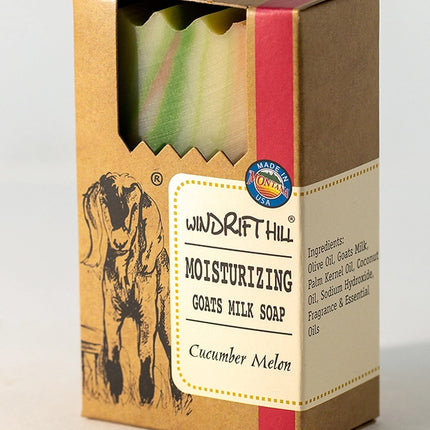 Windrift Hill Moisturizing Goat Milk Soap, Cucumber Melon