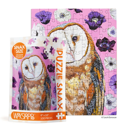 WerkShoppe 100-piece Puzzle Snax, Barn Owl