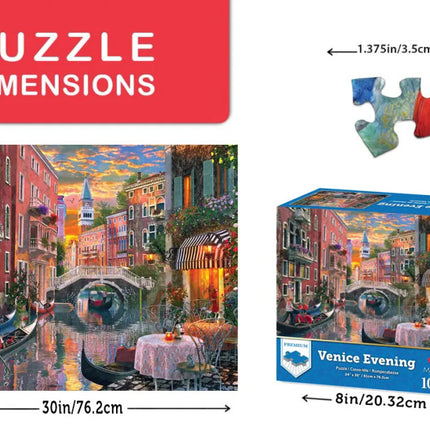 Springbok 70-10939 Venice Evening, 1000-piece Jigsaw Puzzle