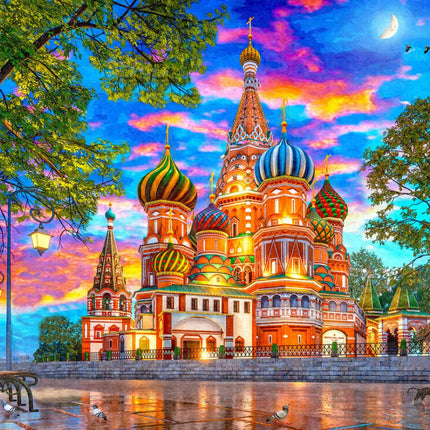 Springbok 70-11032 Sunset At St Basil's, 1000-piece Jigsaw Puzzle