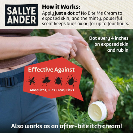 Sallye Ander No-Bite-Me Bug & Insect Repellent Anti-Itch Cream