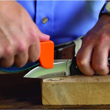 AccuSharp Classic Regular Knife & Tool Sharpener, Blaze Orange