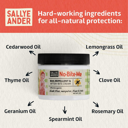 Sallye Ander No-Bite-Me Bug & Insect Repellent Anti-Itch Cream