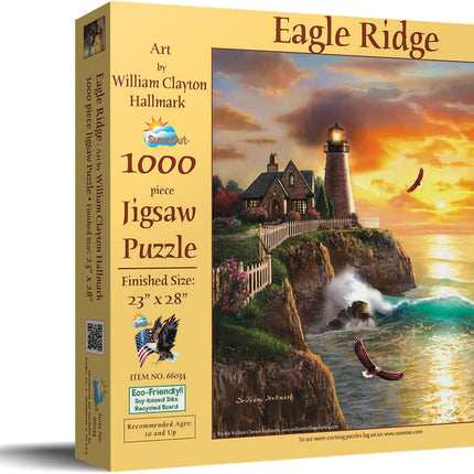 SunsOut 66034 Eagle Ridge by William Clayton Hallmark, 1000-piece Jigsaw Puzzle