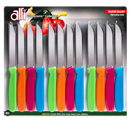 Alfi Cutodynamic Knife, Pointed Tip Multi-Color in 12-pack