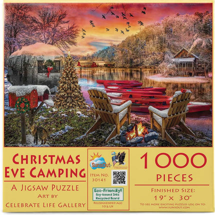 SunsOut 30141 Christmas Eve Camping by Celebrate Life Gallery, 1000-piece Jigsaw Puzzle