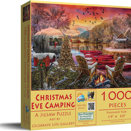 SunsOut 30141 Christmas Eve Camping by Celebrate Life Gallery, 1000-piece Jigsaw Puzzle