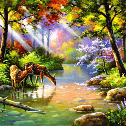 SunsOut 36597 Doe Re Me Creek by Sung Kim, 1000-piece Jigsaw Puzzle