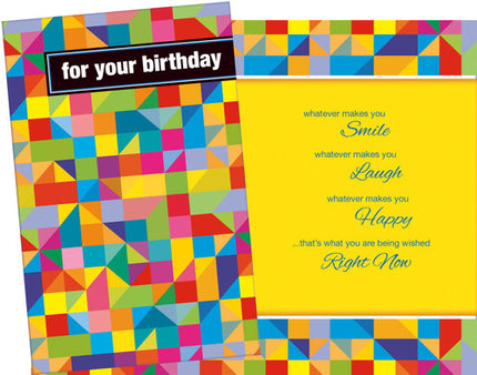 Birthday Card - Happy Birthday, For Your Birthday