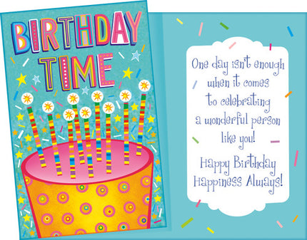 Birthday Card - Happy Birthday, Birthday Time