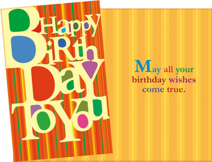 Birthday Card - Happy Birthday, Happy Birthday to You