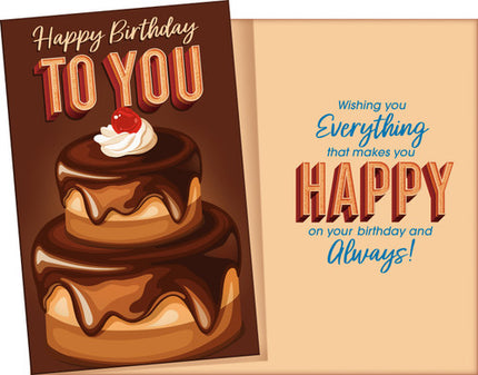 Birthday Card - Happy Birthday, Happy Birthday to You