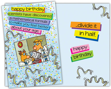 Birthday Card - Happy Birthday, Scientists Have Discovered