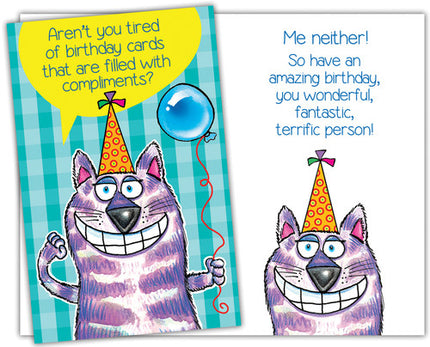 Birthday Card - Happy Birthday, Aren't You Tired