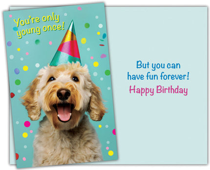 Birthday Card - Happy Birthday, You're Only Young Once