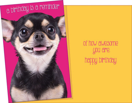 Birthday Card - Happy Birthday, A Birthday is a Reminder