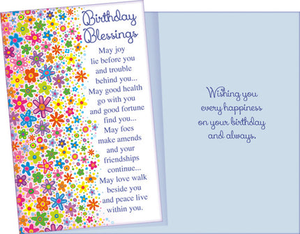 Birthday Card - Religious, Birthday Blessings