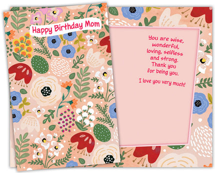 Birthday Card - to Mom, Happy Birthday