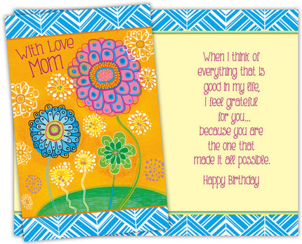 Birthday Card - to Mom, With Love