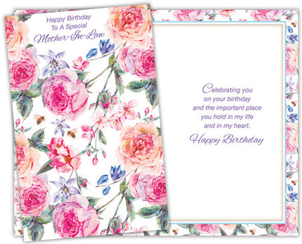 Birthday Card - to Father-in-Law, Happy Birthday to a Special Mother-in-Law