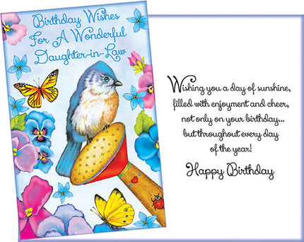 Birthday Card - to Daughter-in-Law, Birthday Wishes For a Wonderful Daughter-in-Law