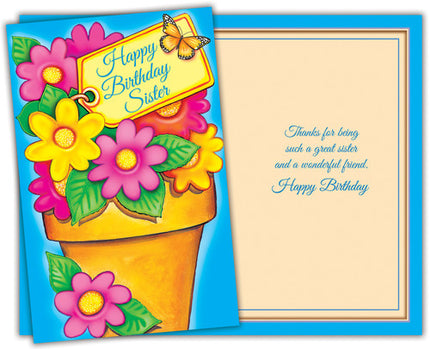 Birthday Card - to Sister, Happy Birthday