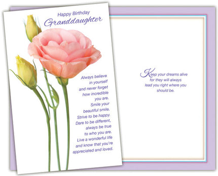 Birthday Card - to Granddaughter, Happy Birthday Granddaughter