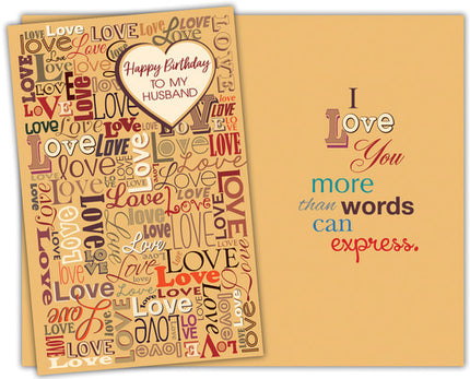 Birthday Card - to Husband, Happy Birthday to My Husband