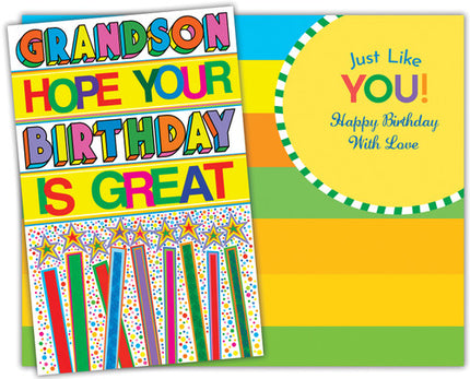 Birthday Card - to Grandson, Hope Your Birthday Is Great