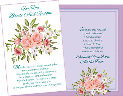 Congratulations Greeting Card - For The Bride And Groom