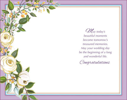 Congratulations Greeting Card - For The Bride And Groom