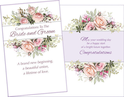 Congratulations Greeting Card - Congratulations to The Bride And Groom