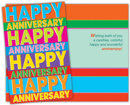 Anniversary Greeting Card - Happy Anniversary