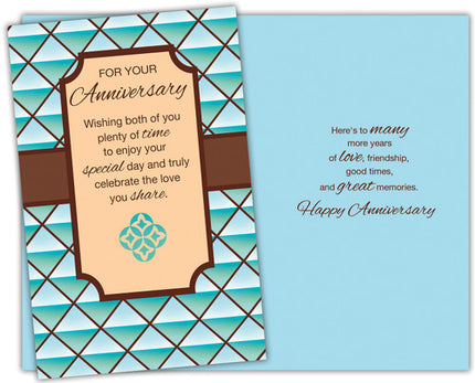 Anniversary Greeting Card - For Your Anniversary