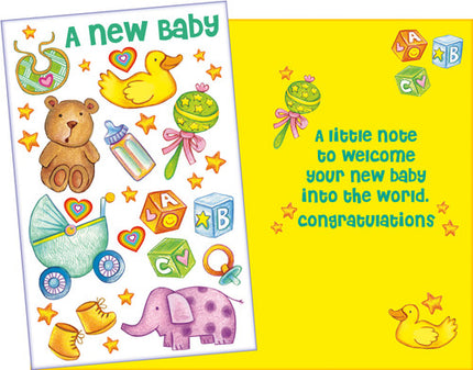 New Baby Greeting Card - A New Baby